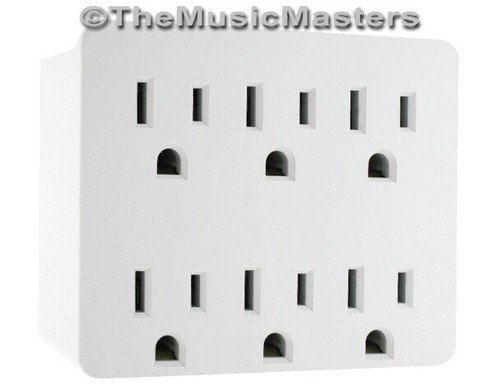 Electrical socket way power - 6-way,