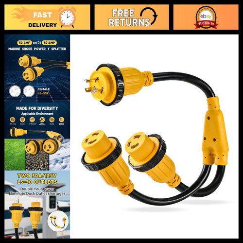 30a shore power splitter - power,